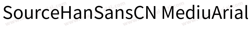 SourceHanSansCN MediuArial Unico字体转换